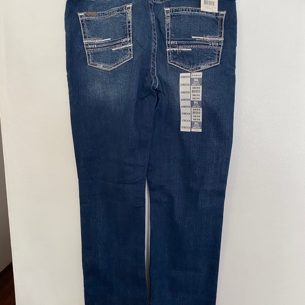 Ariat M4 Bootcut Men's Dark Blue Stretch Jeans 38/34